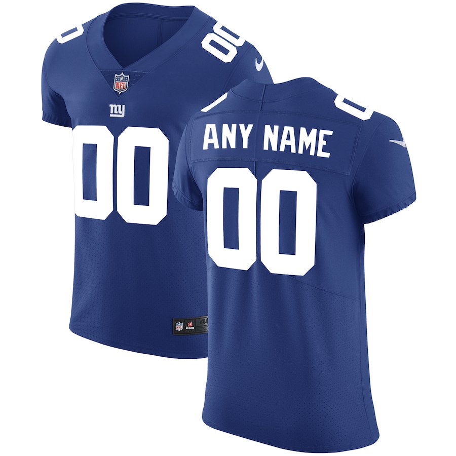 Men's New York Giants Royal Vapor Untouchable Custom Elite NFL Stitched Jersey
